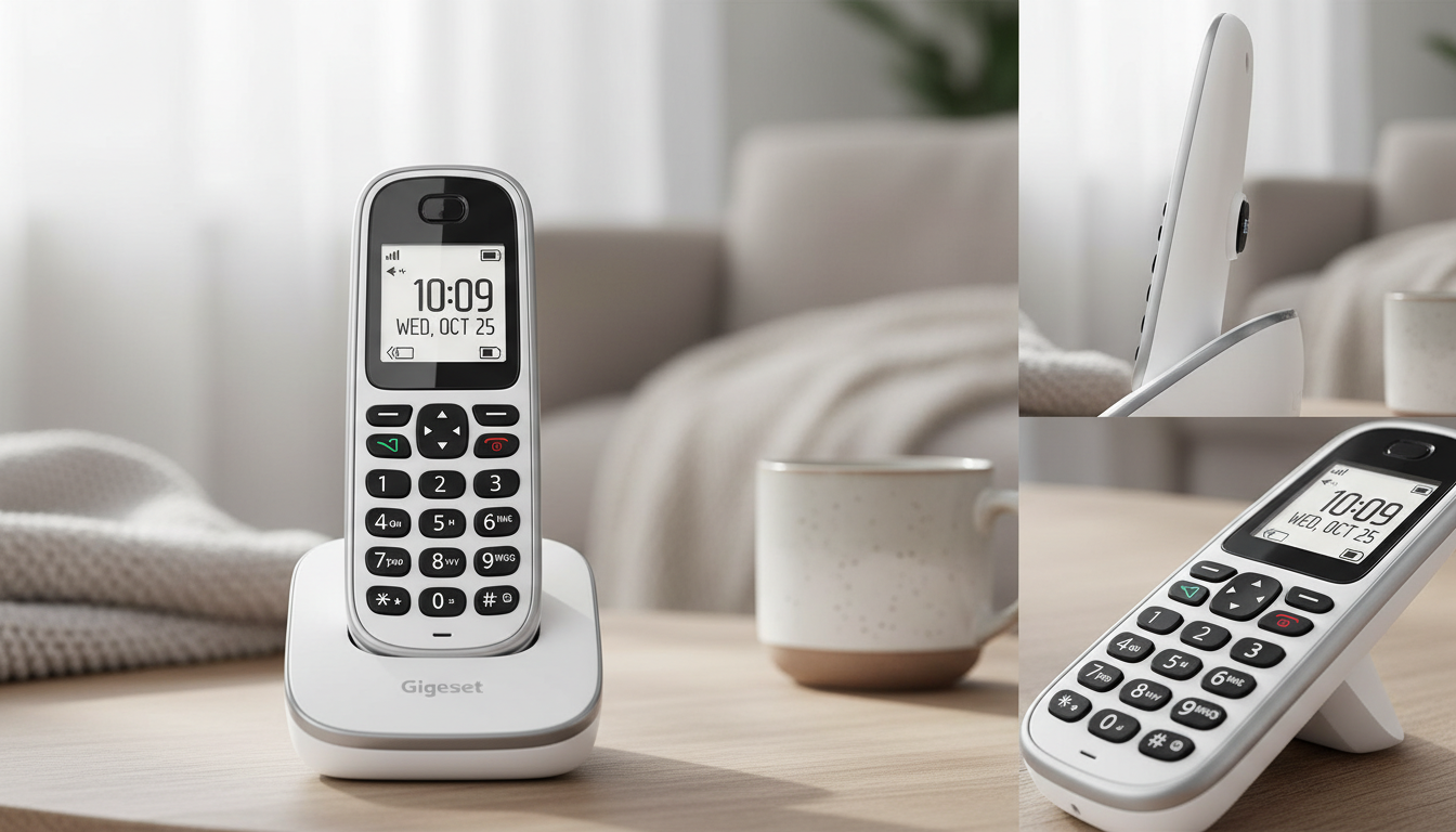 découvrez le téléphone sans fil gigaset e290, spécialement conçu pour les seniors, offrant simplicité d'utilisation, grand écran et son clair pour une communication facilitée.